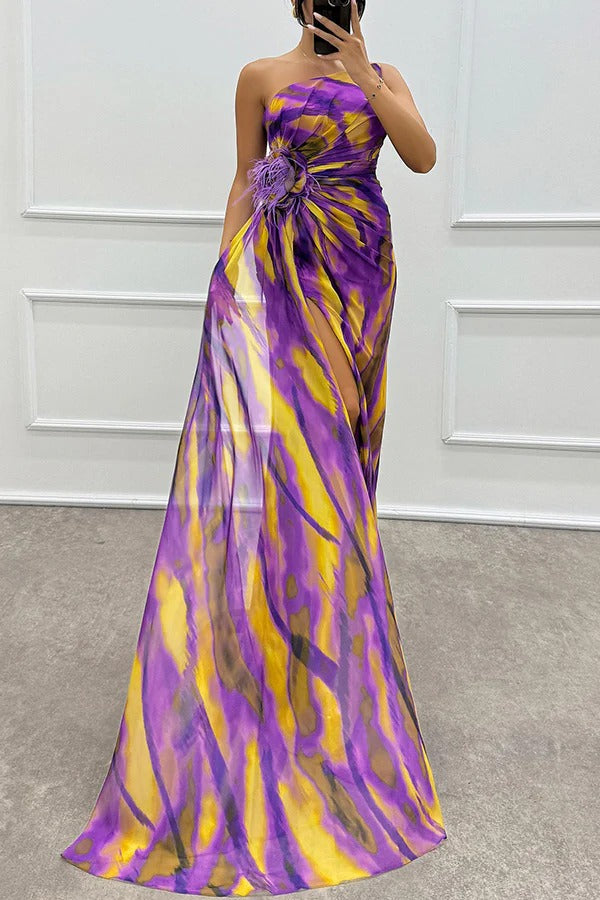 Vestido Draped Vibrante
