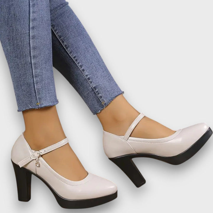 Zoe – Tacones Elegantes con Tacón de Bloque