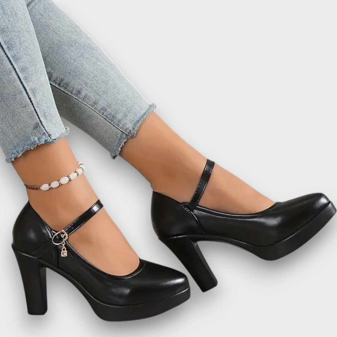 Zoe – Tacones Elegantes con Tacón de Bloque