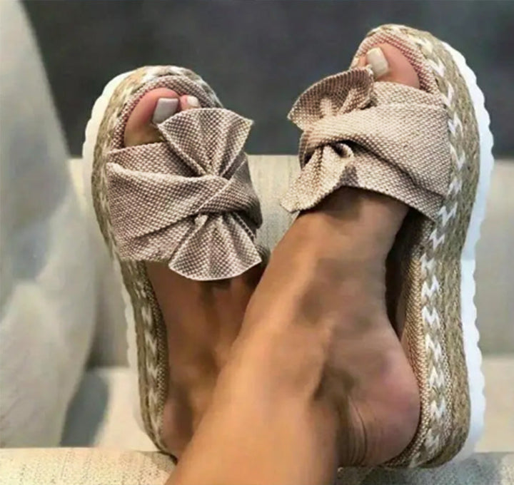 Seina – Sandalias Cómodas con Detalle de Lazo