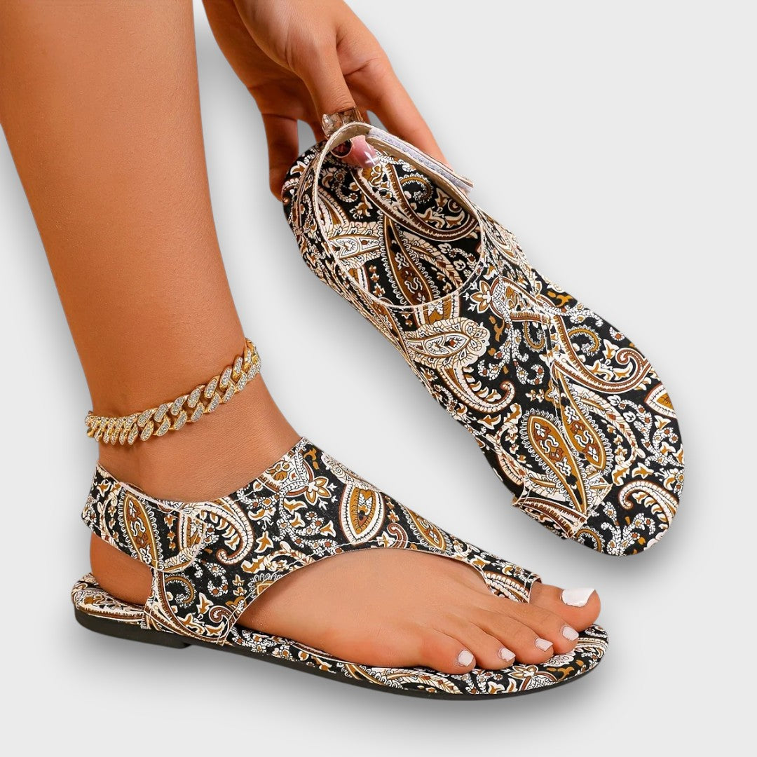 Sorima – Sandalias Boho con Patrón de Mandala