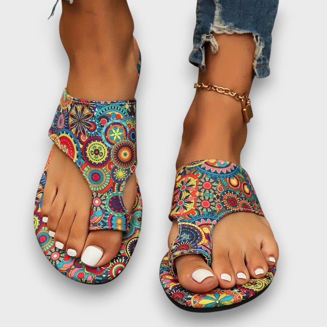 Sorima – Sandalias Boho con Patrón de Mandala