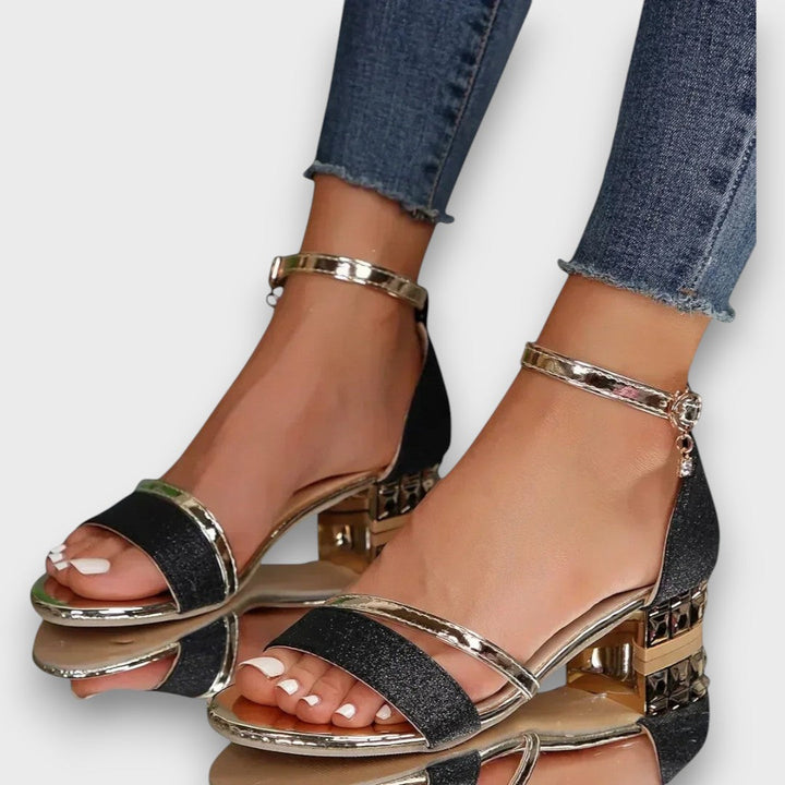 Jazmín – Sandalias Elegantes con Tacón Bloque