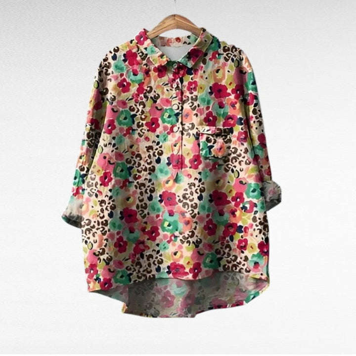 Marjolaine | Blusa Floral Retro