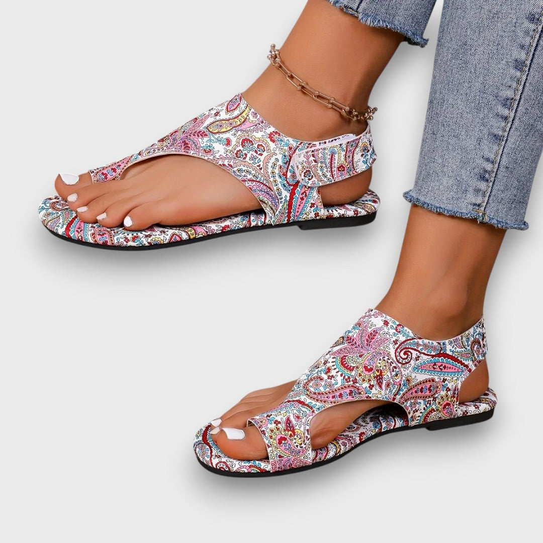 Sorima – Sandalias Boho con Patrón de Mandala