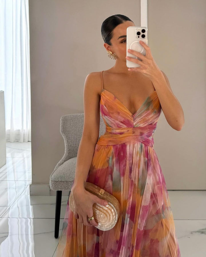 Léonie | Vestido Maxi Elegancia Floral