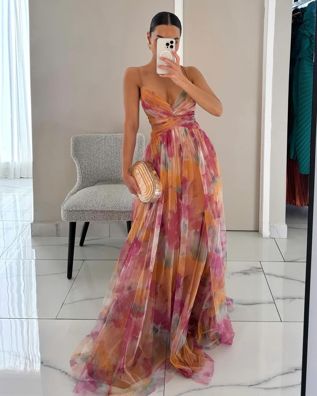 Léonie | Vestido Maxi Elegancia Floral