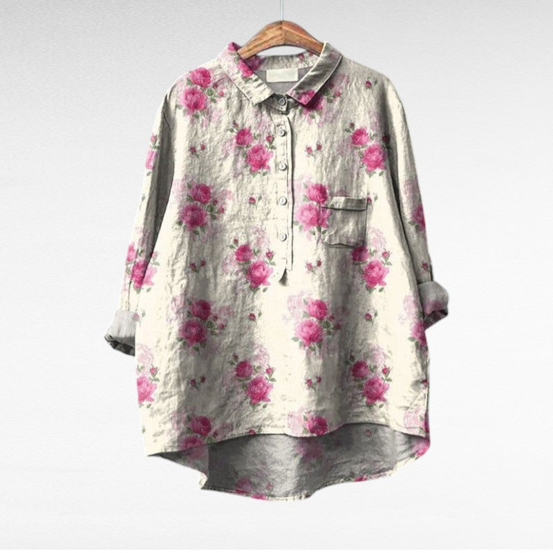 Séraphine | Blusa Floral Artística