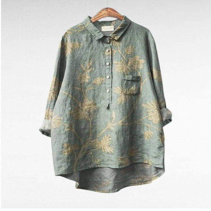 Séraphine | Blusa Floral Artística