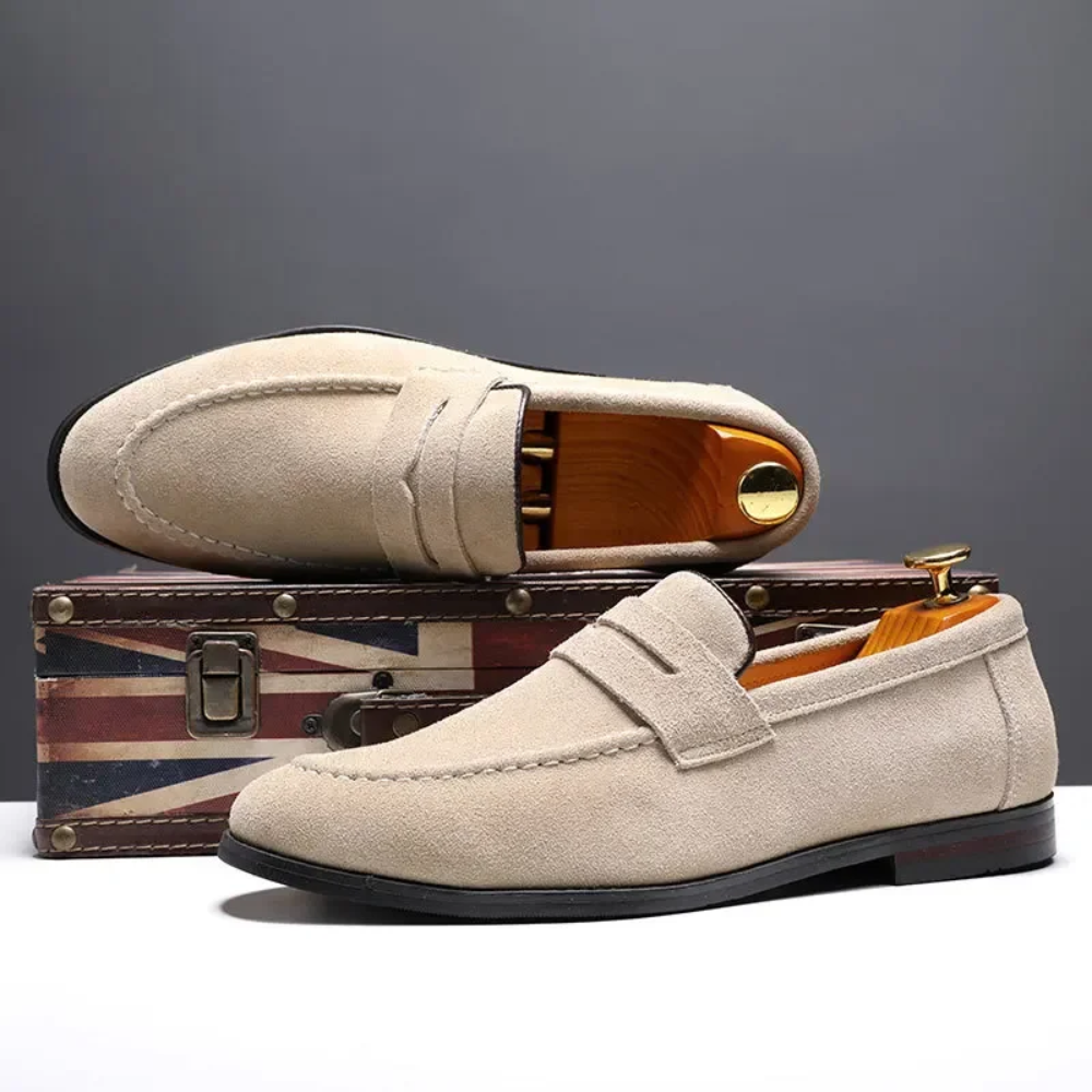 Mocasines de verano de ante