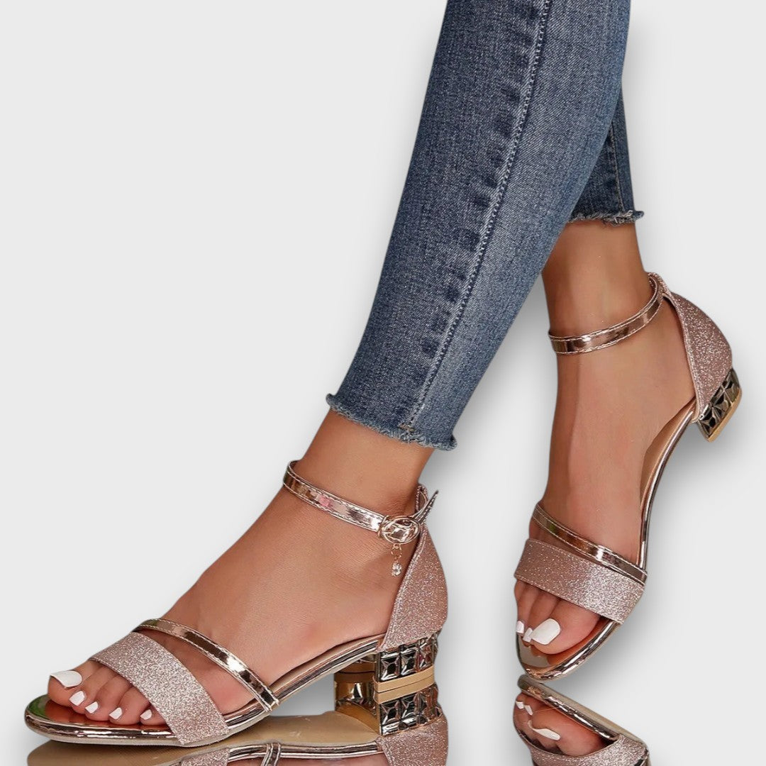 Jazmín – Sandalias Elegantes con Tacón Bloque