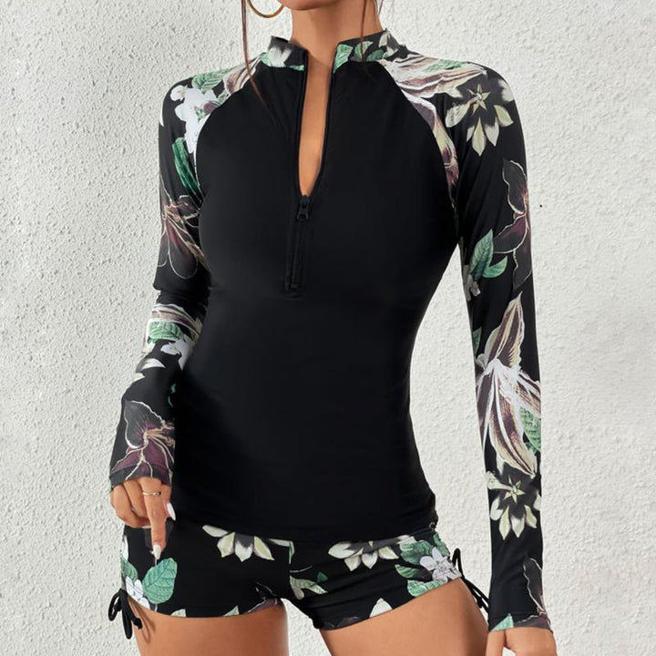 Sariah | Conjunto de Tankini de Dos Piezas de Manga Larga