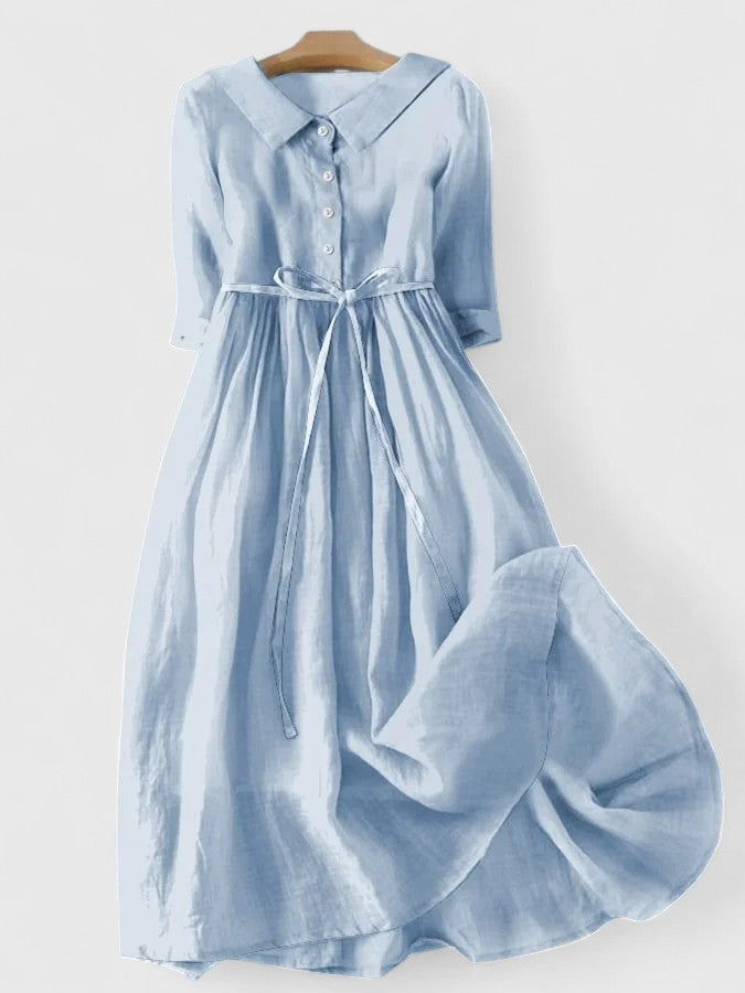 Soledad | Vestido Midi Elegante de Primavera