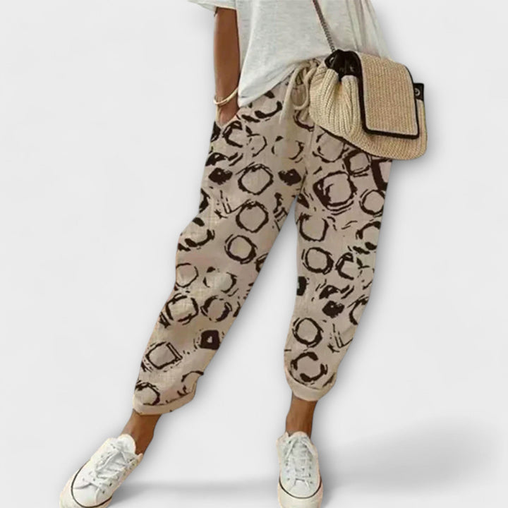 Burga - Pantalones cómodos de algodón y lana
