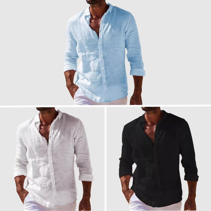 Elegante camisa de lino