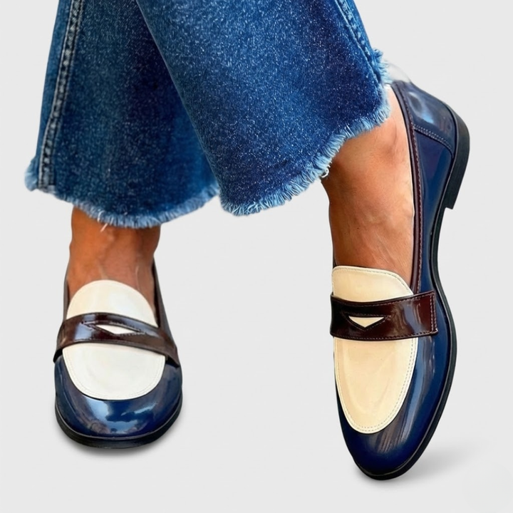 Claudia™ | Mocasines en Contraste