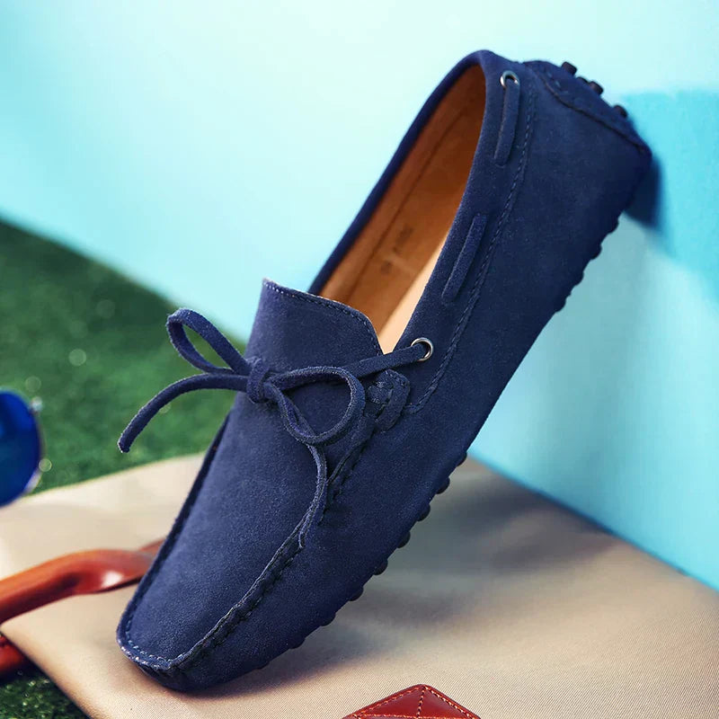 Mocasines casuales de ante para el verano
