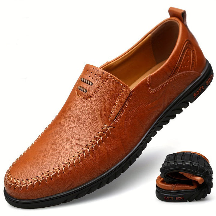 Elegantes mocasines de piel