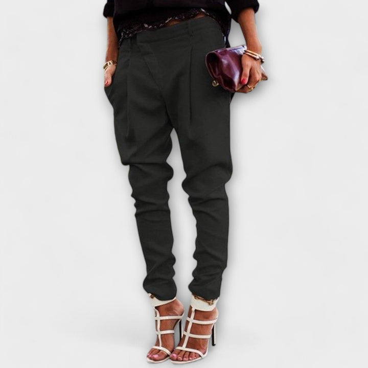 Mira - Pantalones elegantes de cintura alta