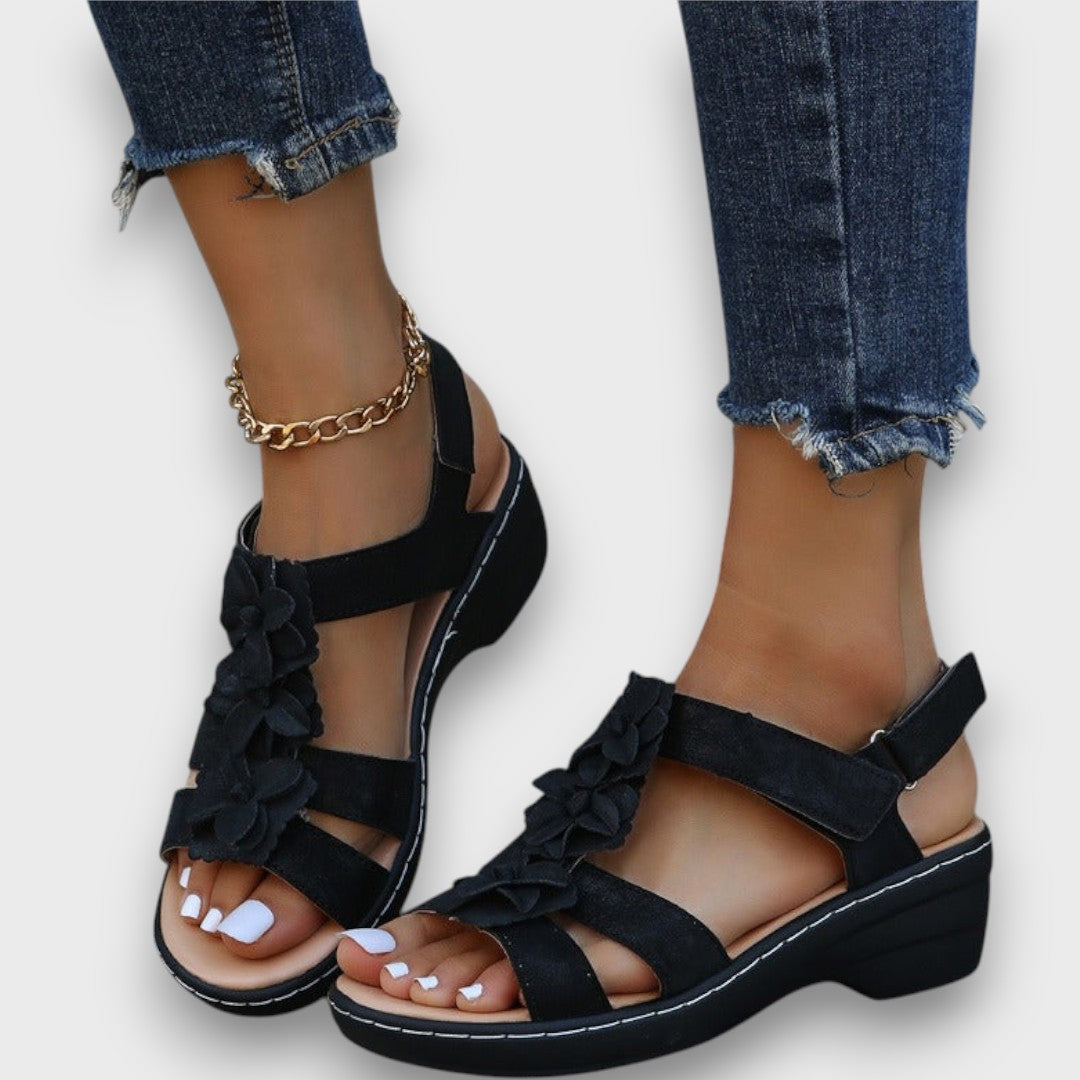 Brisella – Sandalias ortopédicas con tacón en cuña