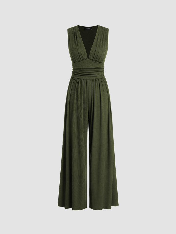 Valentina | Mono Elegante sin Mangas de Pierna Ancha