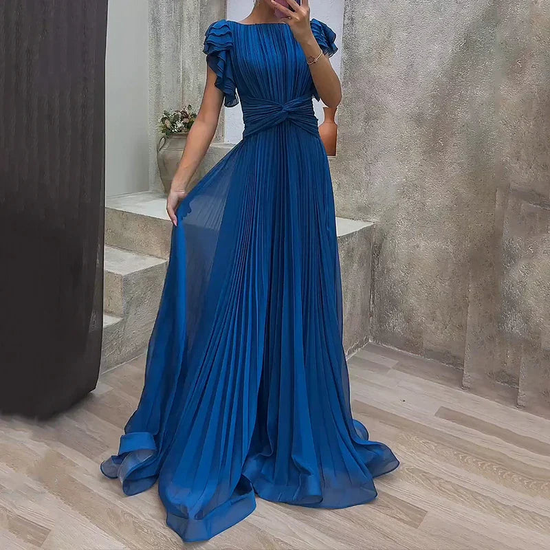 Vestido Rory de Noche con Pliegues
