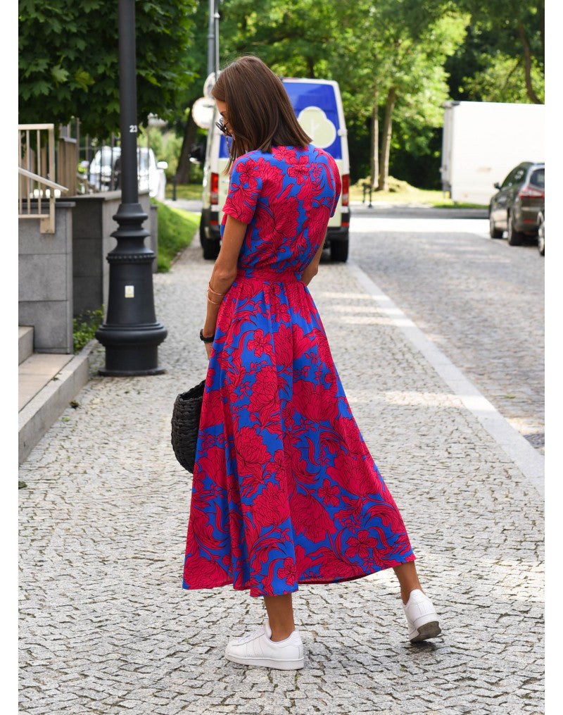 Tzahalit™ | Vestido Floral con Escote en V Estiloso