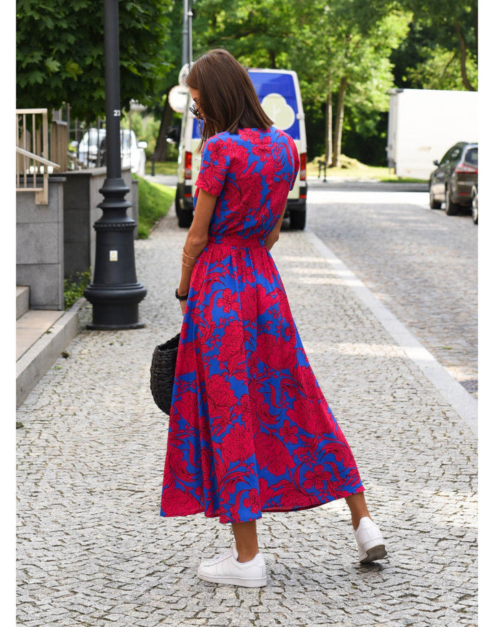 Tzahalit™ | Vestido Floral con Escote en V Estiloso
