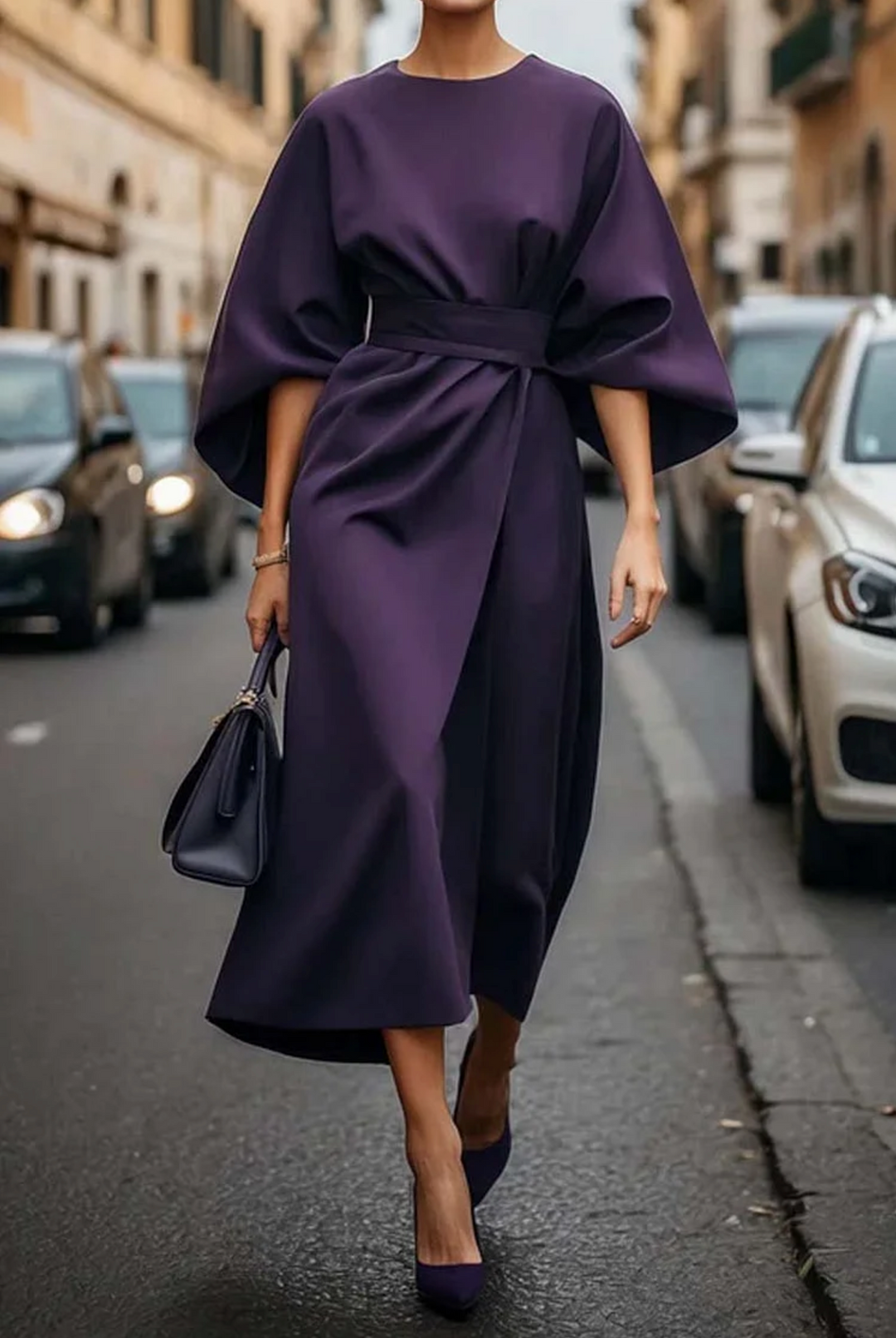 Matzliah™ | Vestido Elegante con Mangas de Linterna