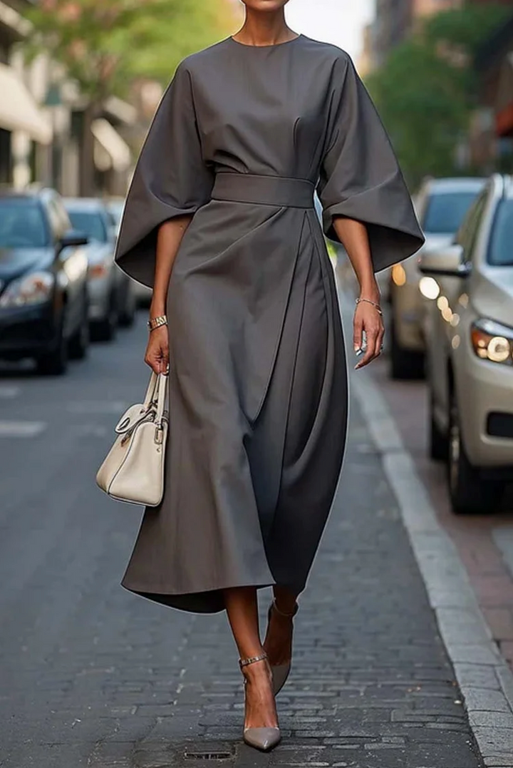 Matzliah™ | Vestido Elegante con Mangas de Linterna