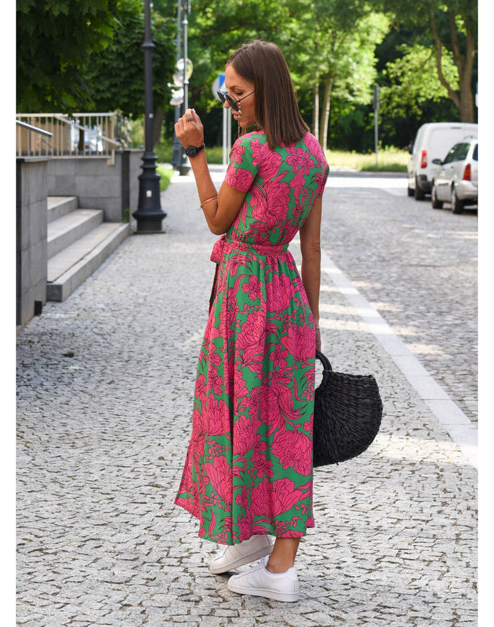 Tzahalit™ | Vestido Floral con Escote en V Estiloso