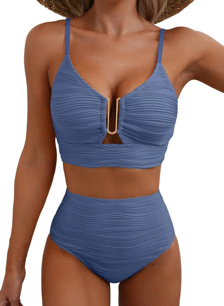 Luna – Bikini push-up de cintura alta