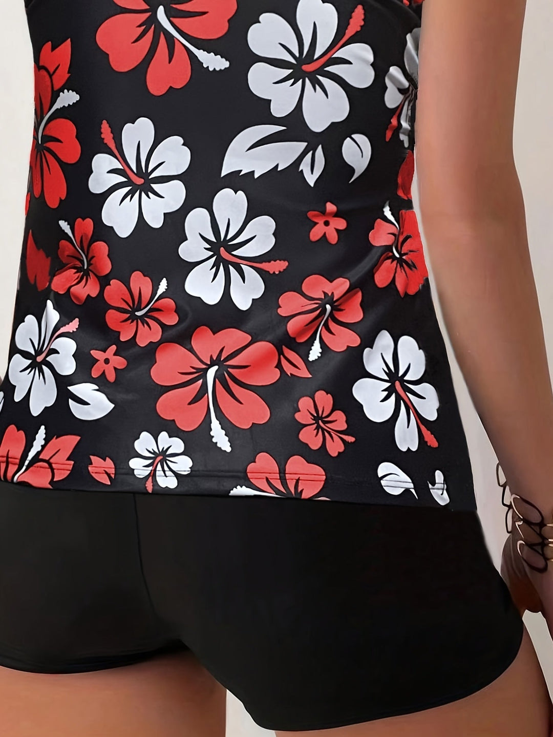Elena | Conjunto de Tankini con Estampado Floral