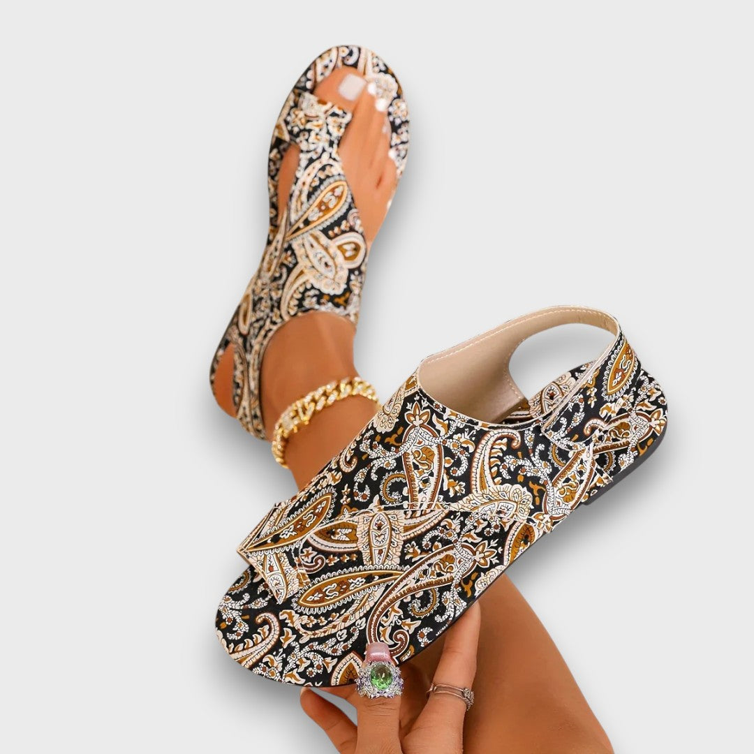 Sorima – Sandalias Boho con Patrón de Mandala