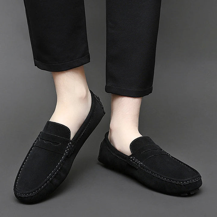 Mocasines de ante