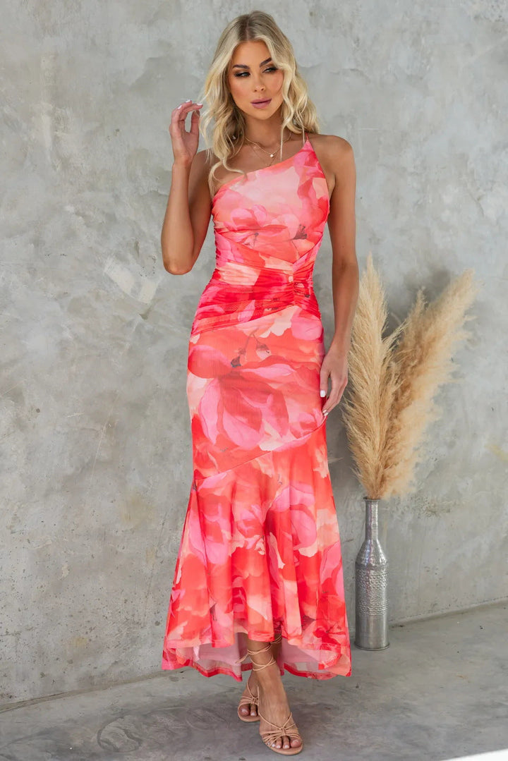Layla™ | Vestido Plisado de Un Hombro