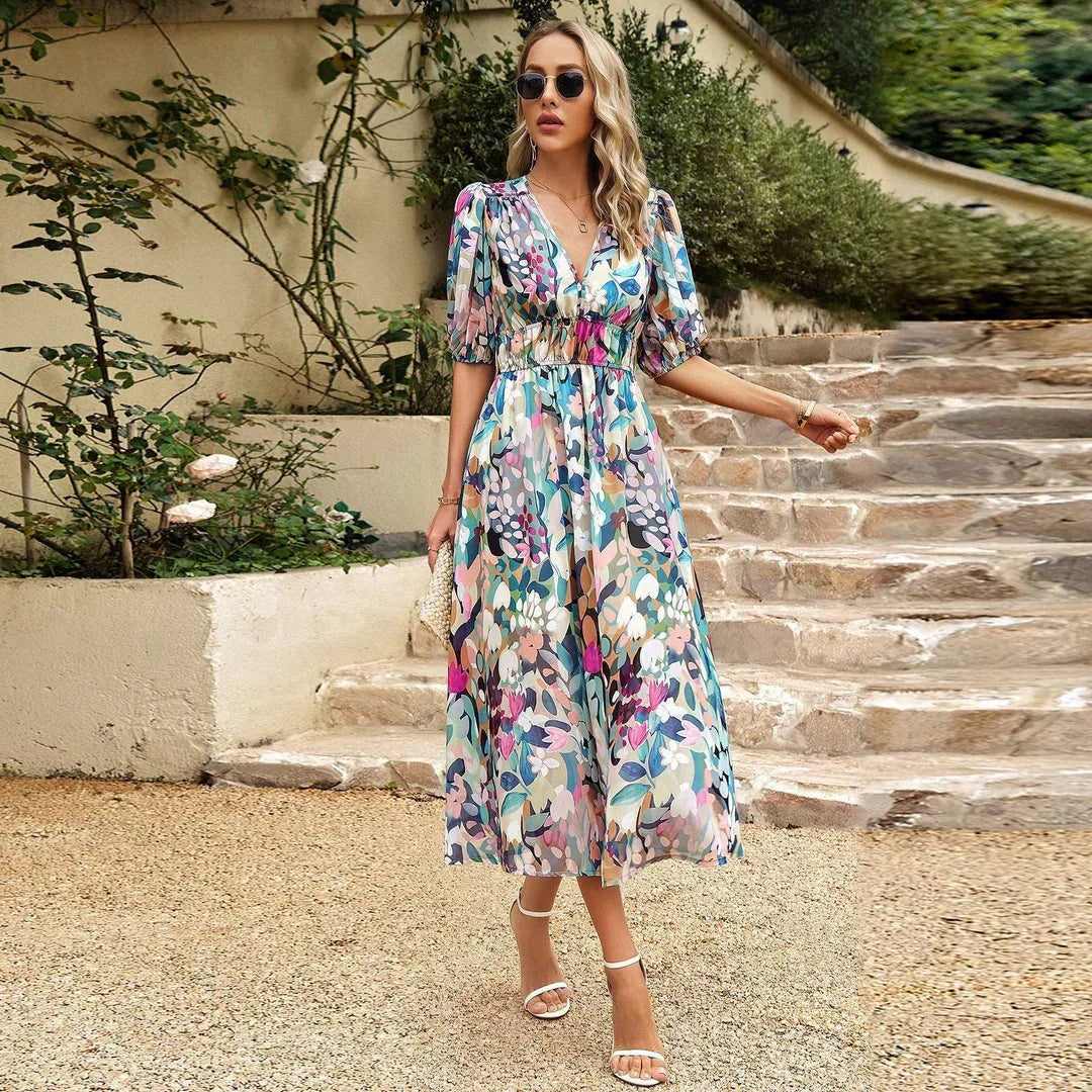 Orina™ | Vestido de Elegancia con Escote en V
