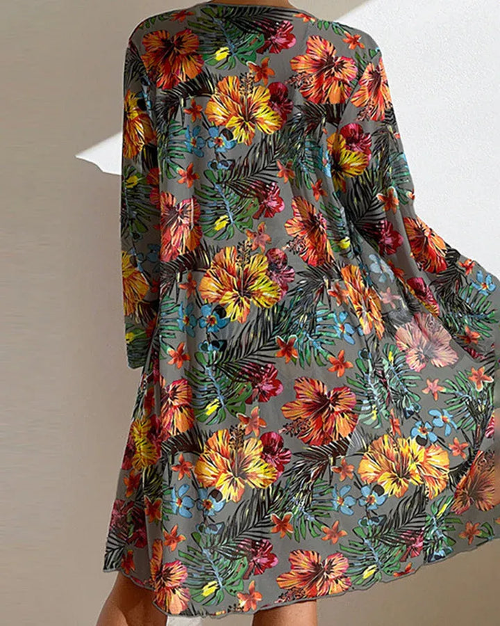 Samoa – Bikini Tropical con Kimono a Juego