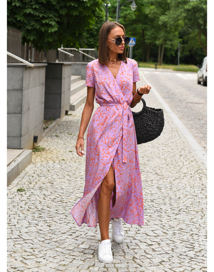 Tzahalit™ | Vestido Floral con Escote en V Estiloso