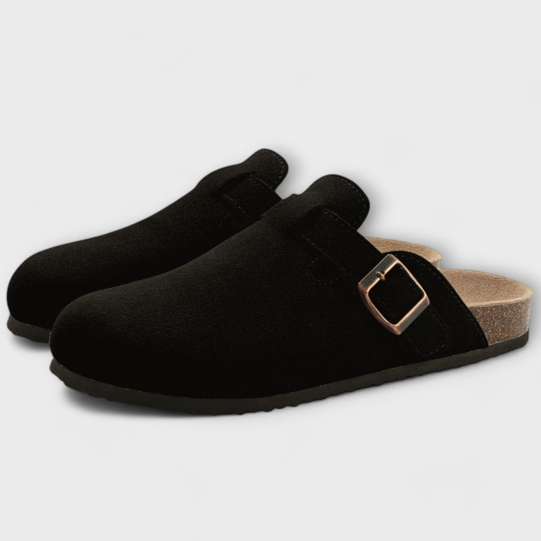 Mavira – Zapatillas de casa cómodas con plantilla de corcho